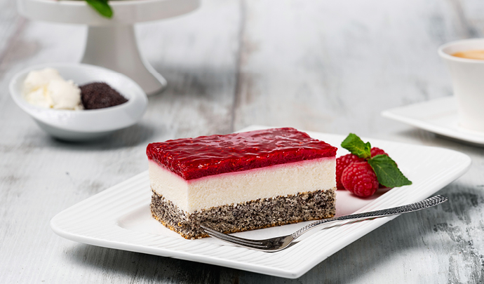 Himbeer-Mohn-Schnitte