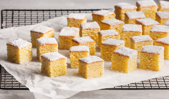 Kuchen-Minis Lemon Cake vegan, vorgeschnitten