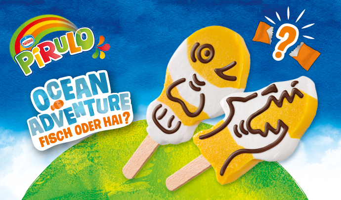 Fruchtiges Eissorbet mit Vanille