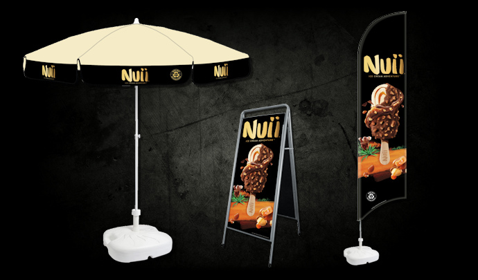 Werbemittel für Gastronomie Nuii