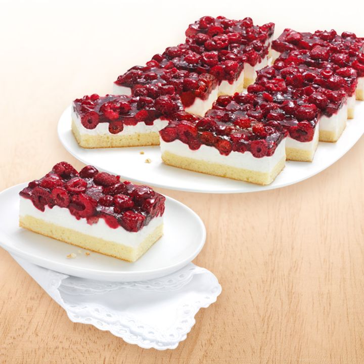 ERLENBACHER Himbeer-Quark-Schnitte | FRONERI Austria
