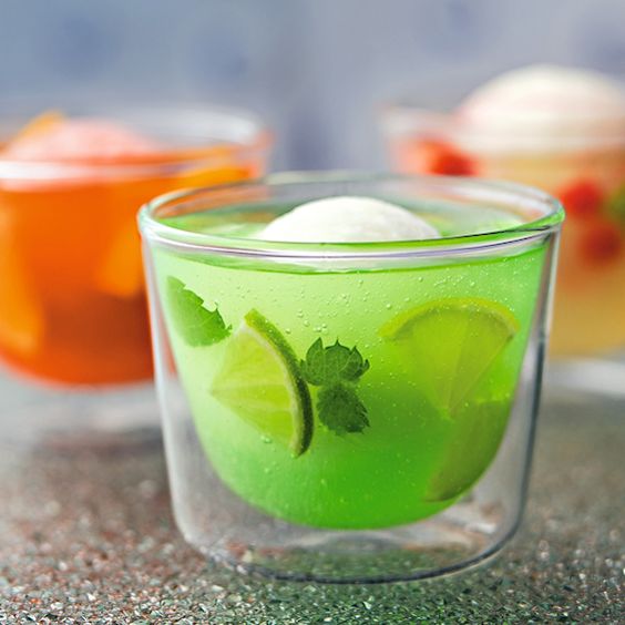 FRONERI ICE Drink Schwebende Kugel Citronen Sorbet